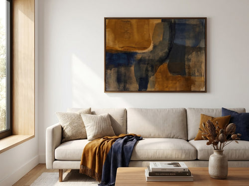 Large Wall Art vs Gallery Wall: Living room