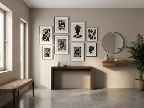 Large Wall Art vs Gallery Wall: Which Is Better?: Entryway