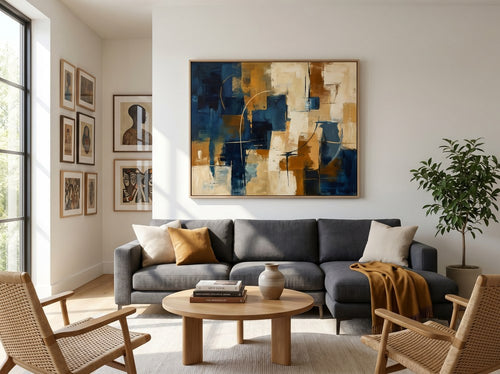 Large Wall Art vs Gallery Wall: Which Is Better?: Living room