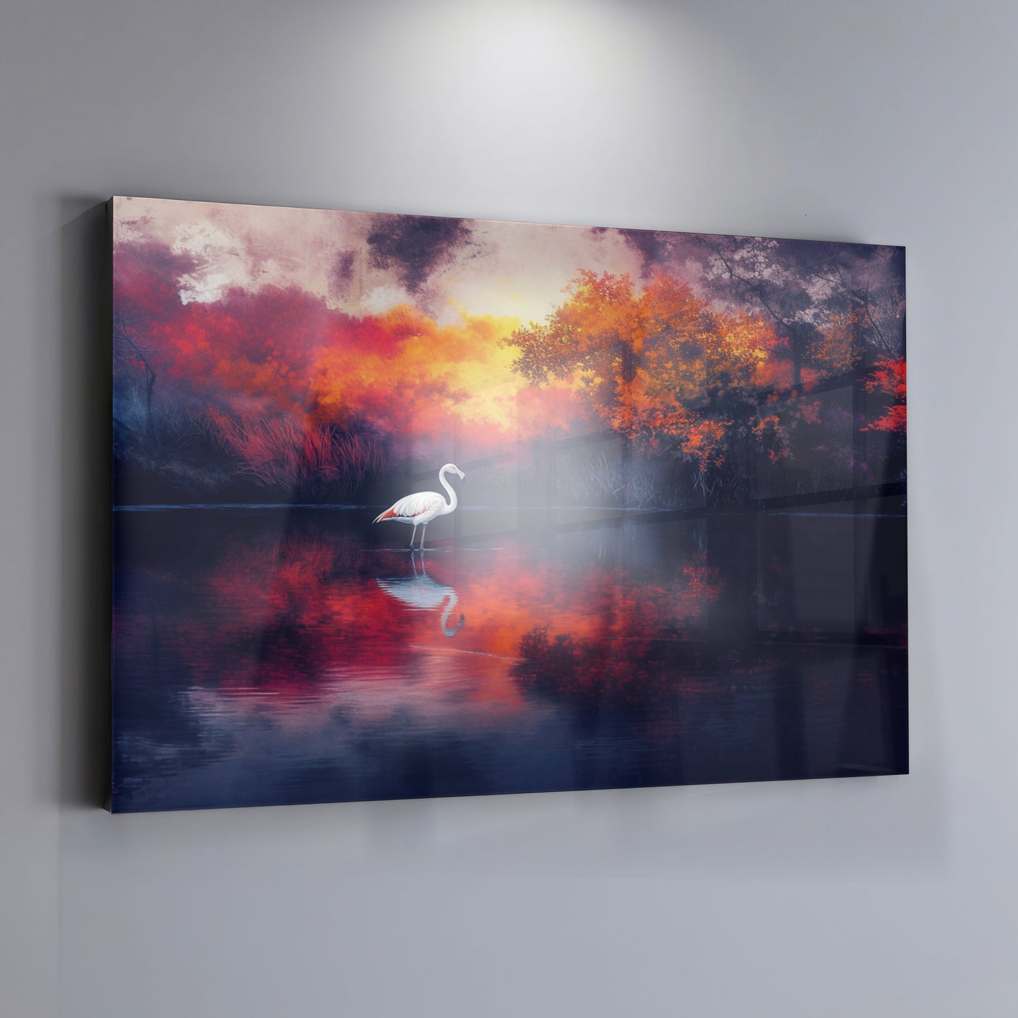 Swan Lake Sunset African American canvas print view 24