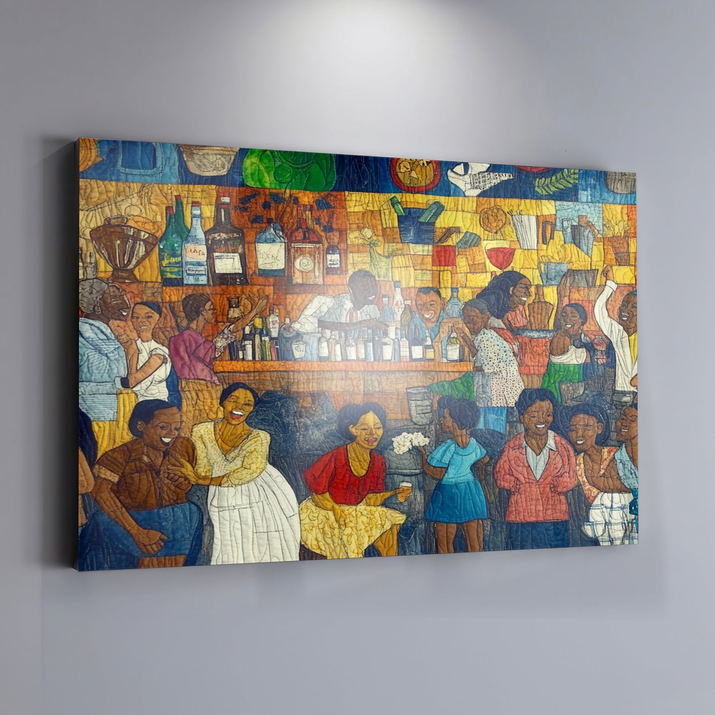 Black Community Bar Scene Black culture wall art view 19