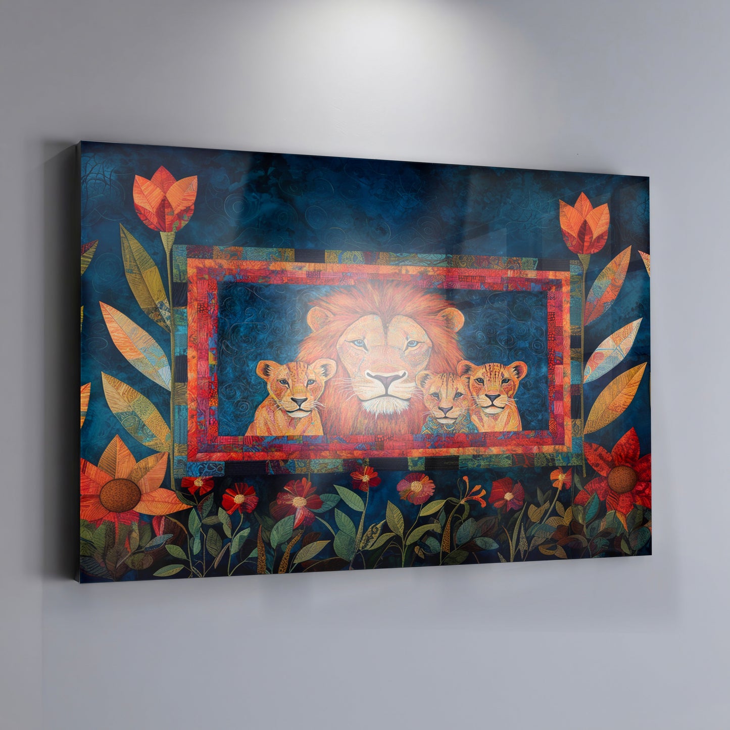 Lion Family Tropical Caribbean wall art view 19