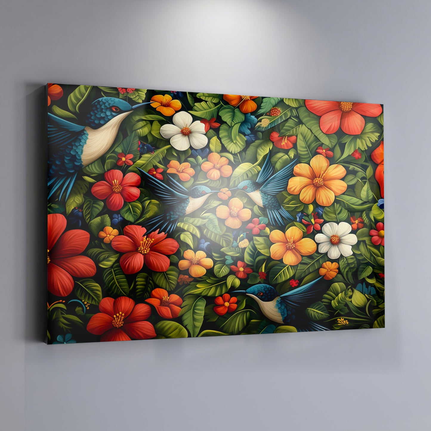 Tropical Flower Bird Black Caribbean wall art view 19