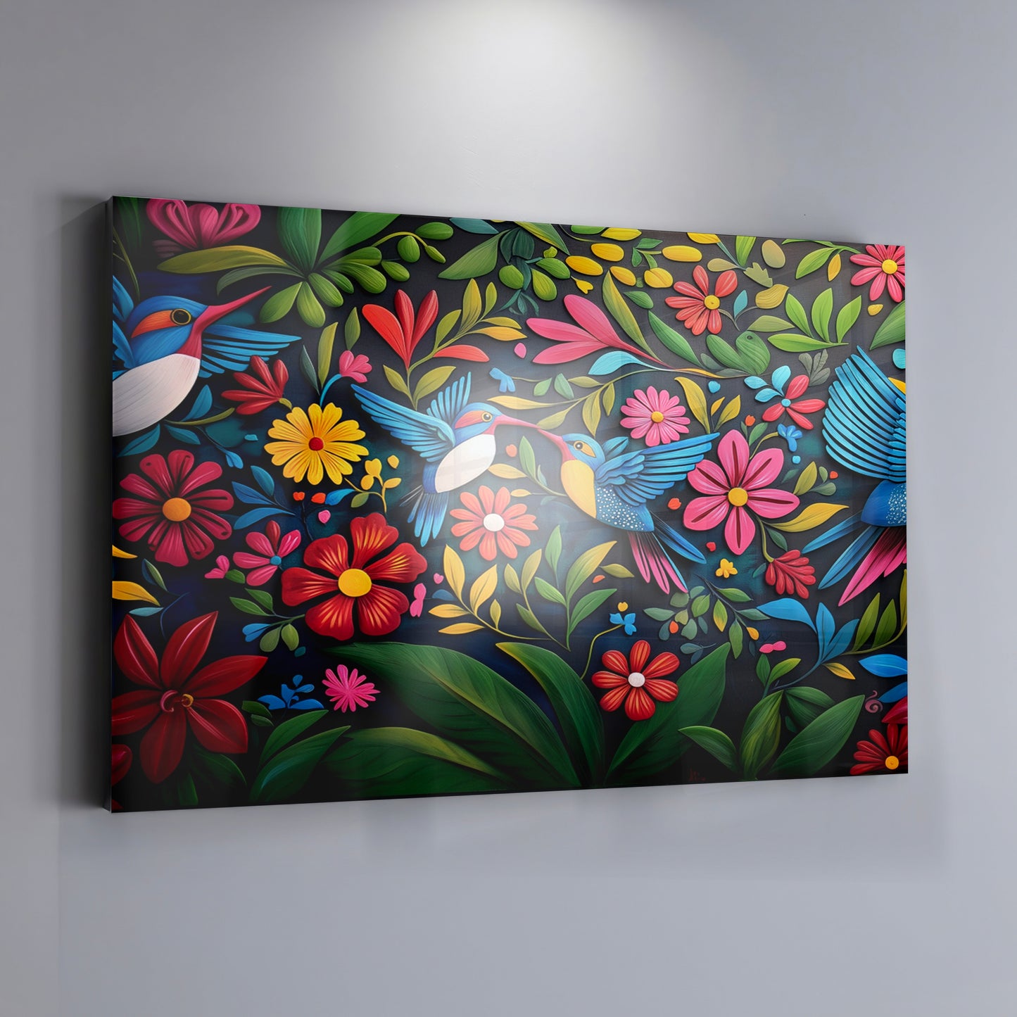 Tropical Bird Floral Caribbean wall art view 19