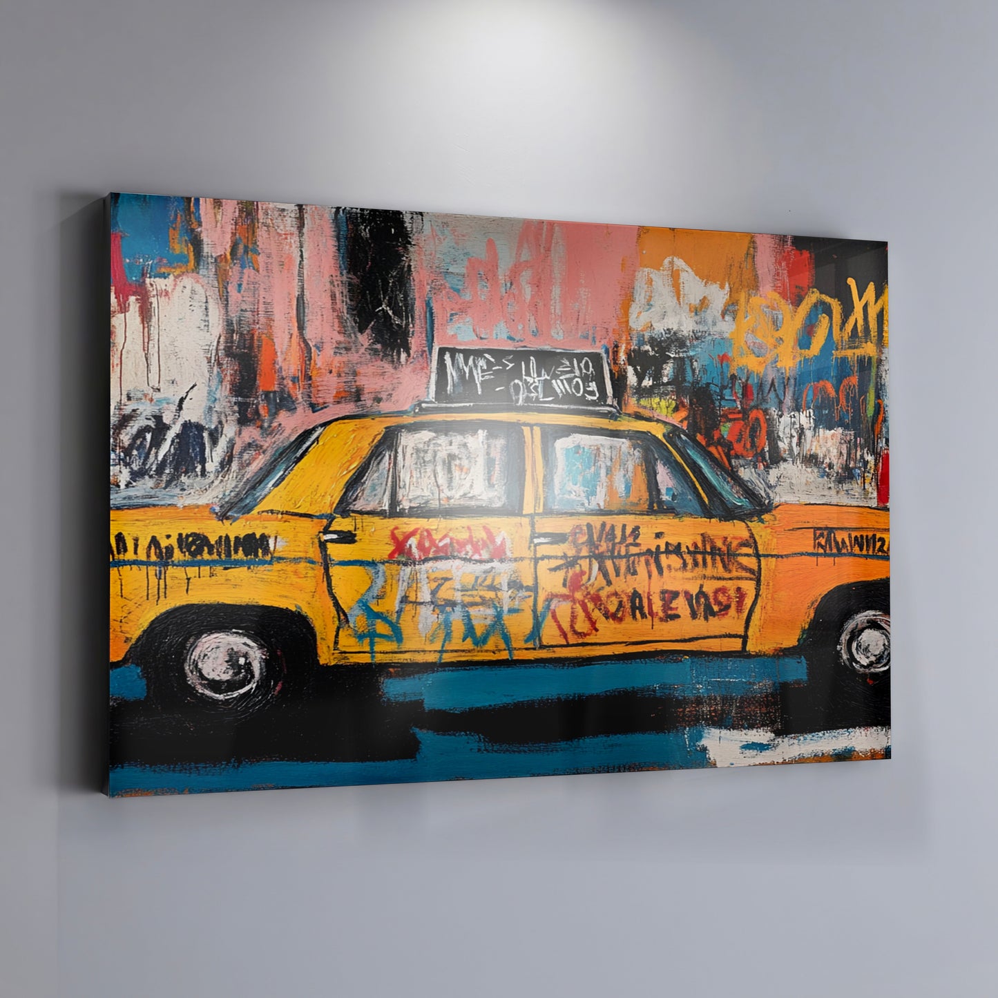 Yellow Taxi Urban Black African American canvas print view 19