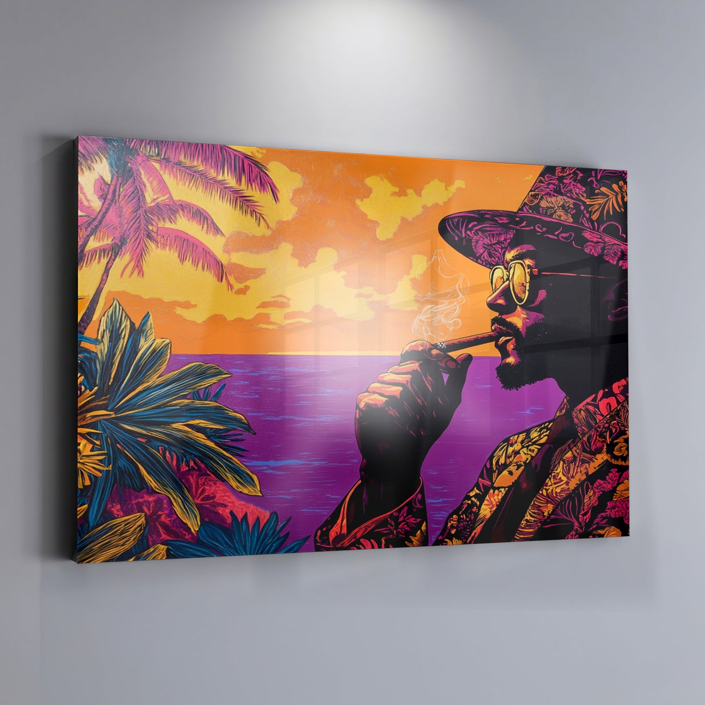 Black Man Tropical Portrait African American wall art view 19