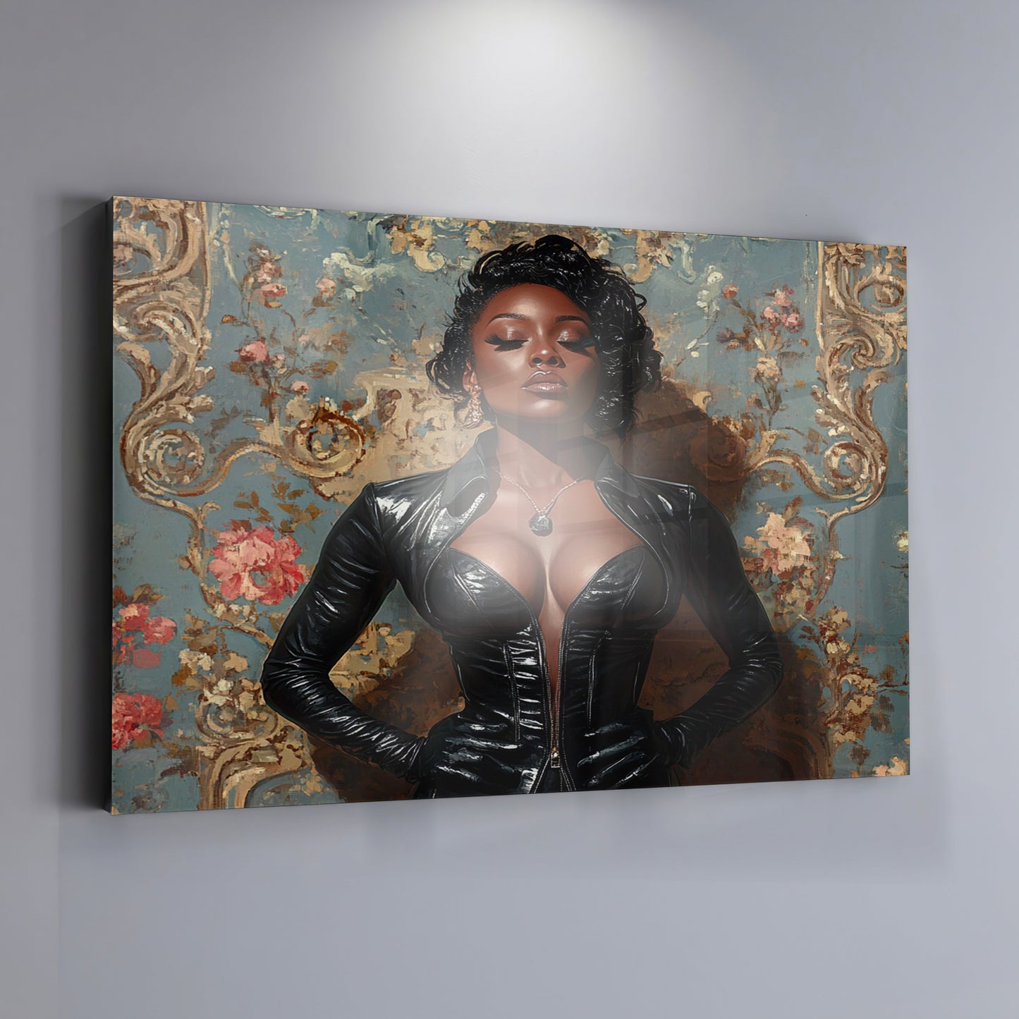 Powerful Black Woman Portrait African American wall art view 19