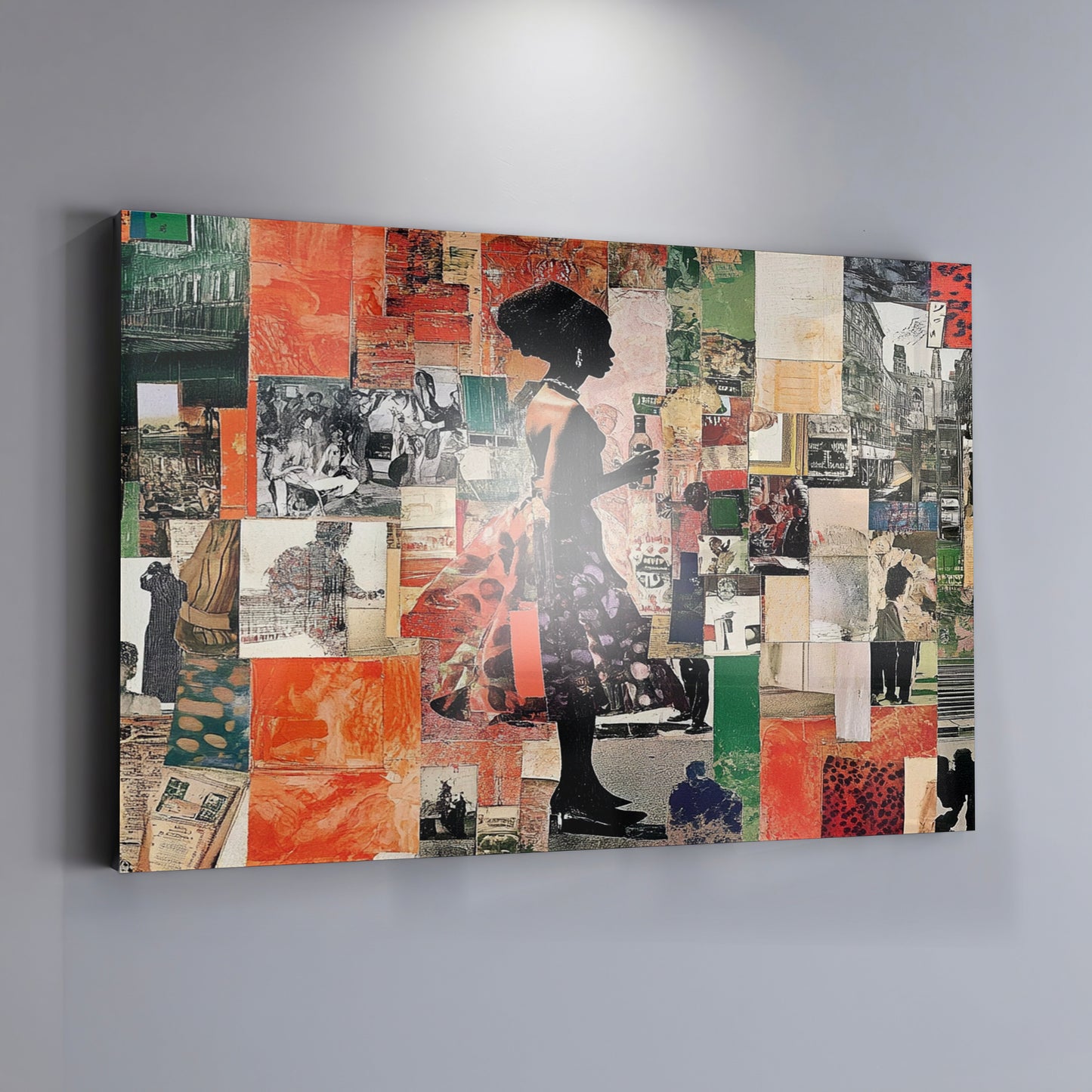 Black Woman Collage African American wall art view 19