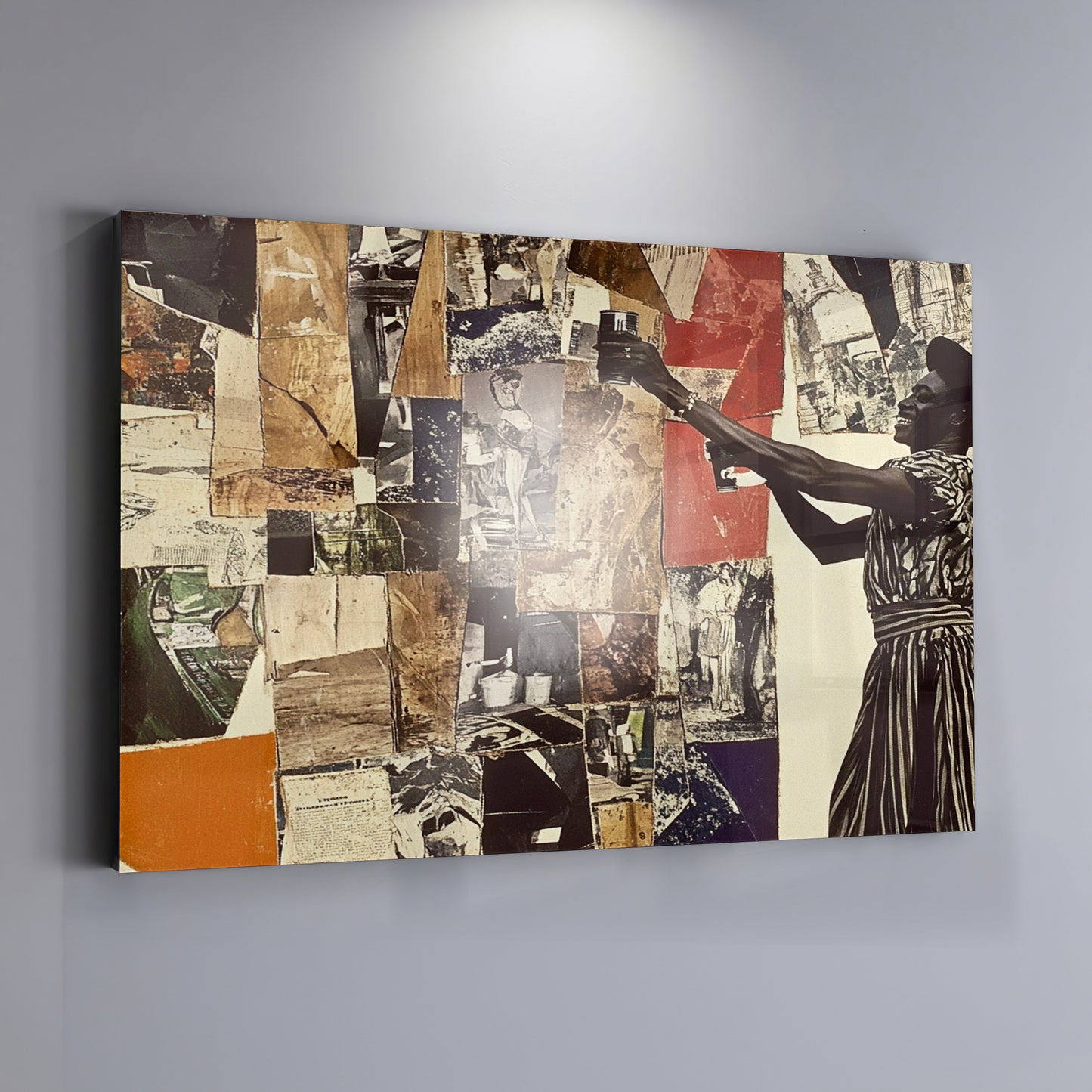 Black Woman Collage African American wall art view 19