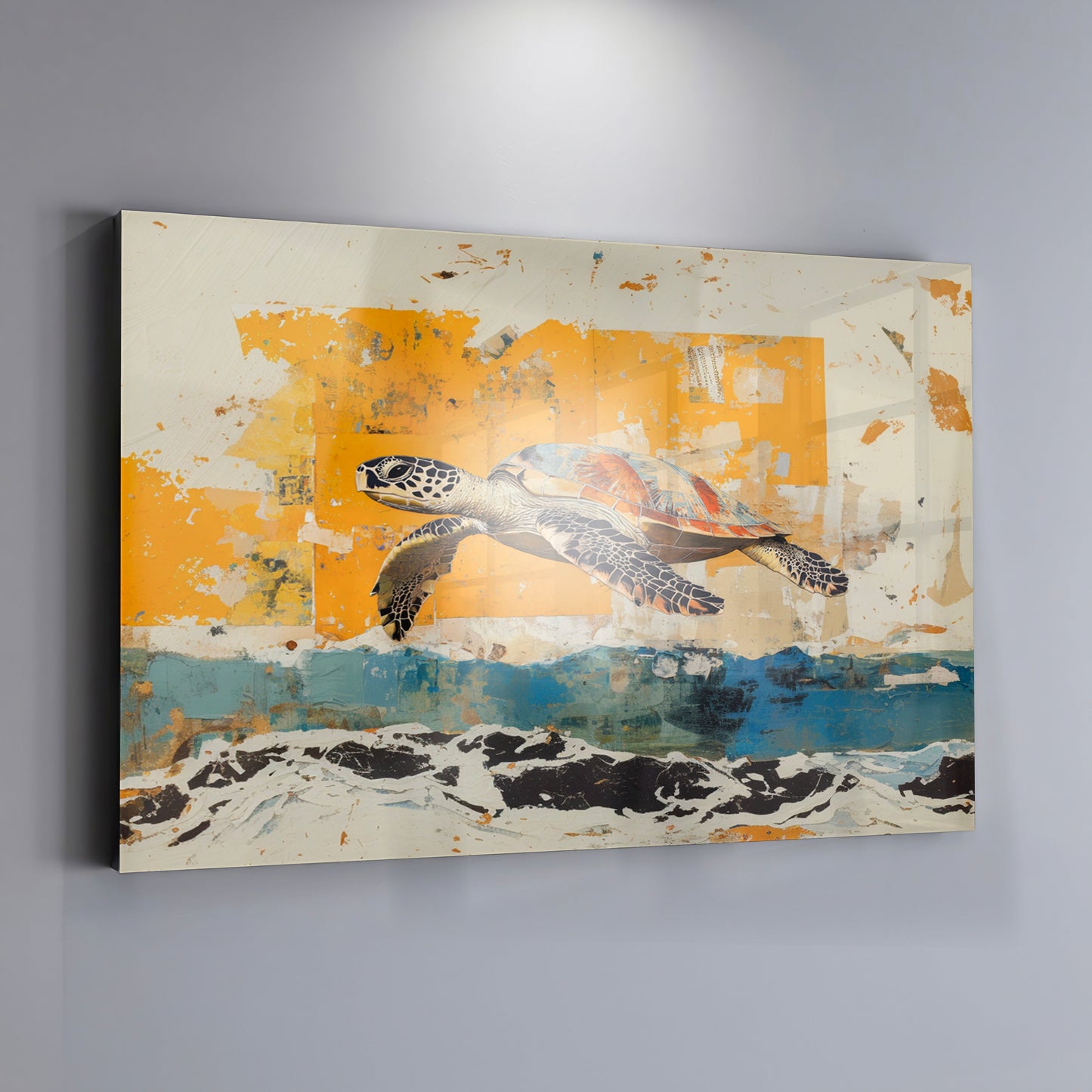 Sea Turtle Coastal Caribbean wall art view 19