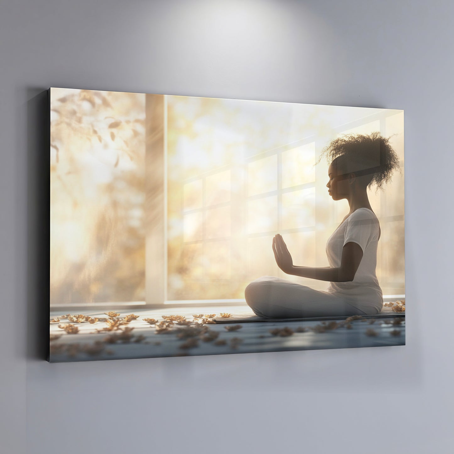 Black Girl Meditation Room Black children wall art view 19