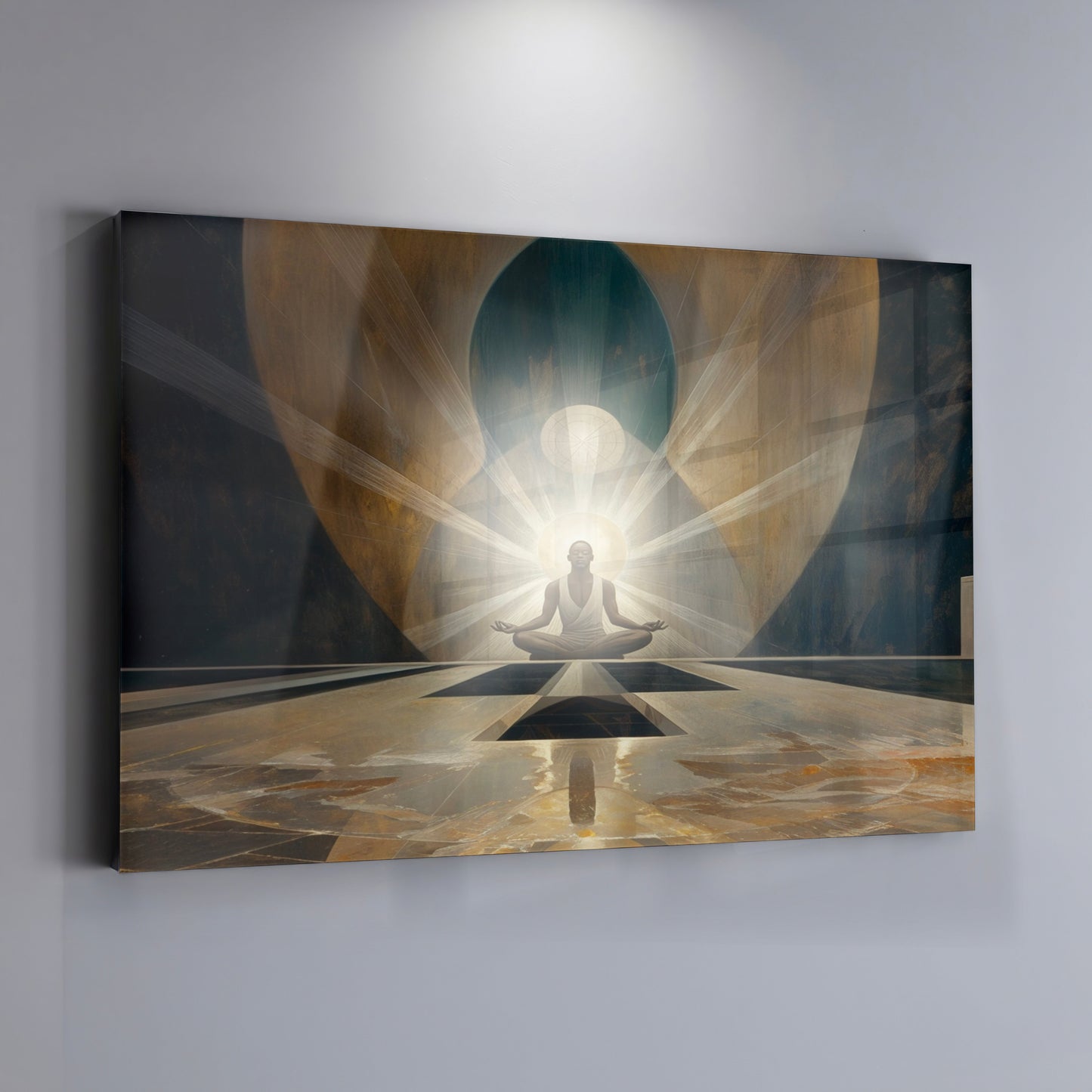 Black Woman Spiritual Meditation African American wall art view 19