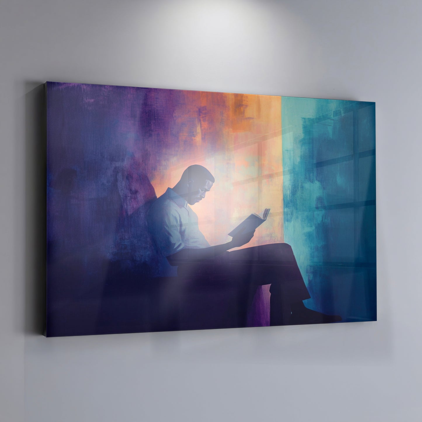 Black Man Reading Abstract African American wall art view 19