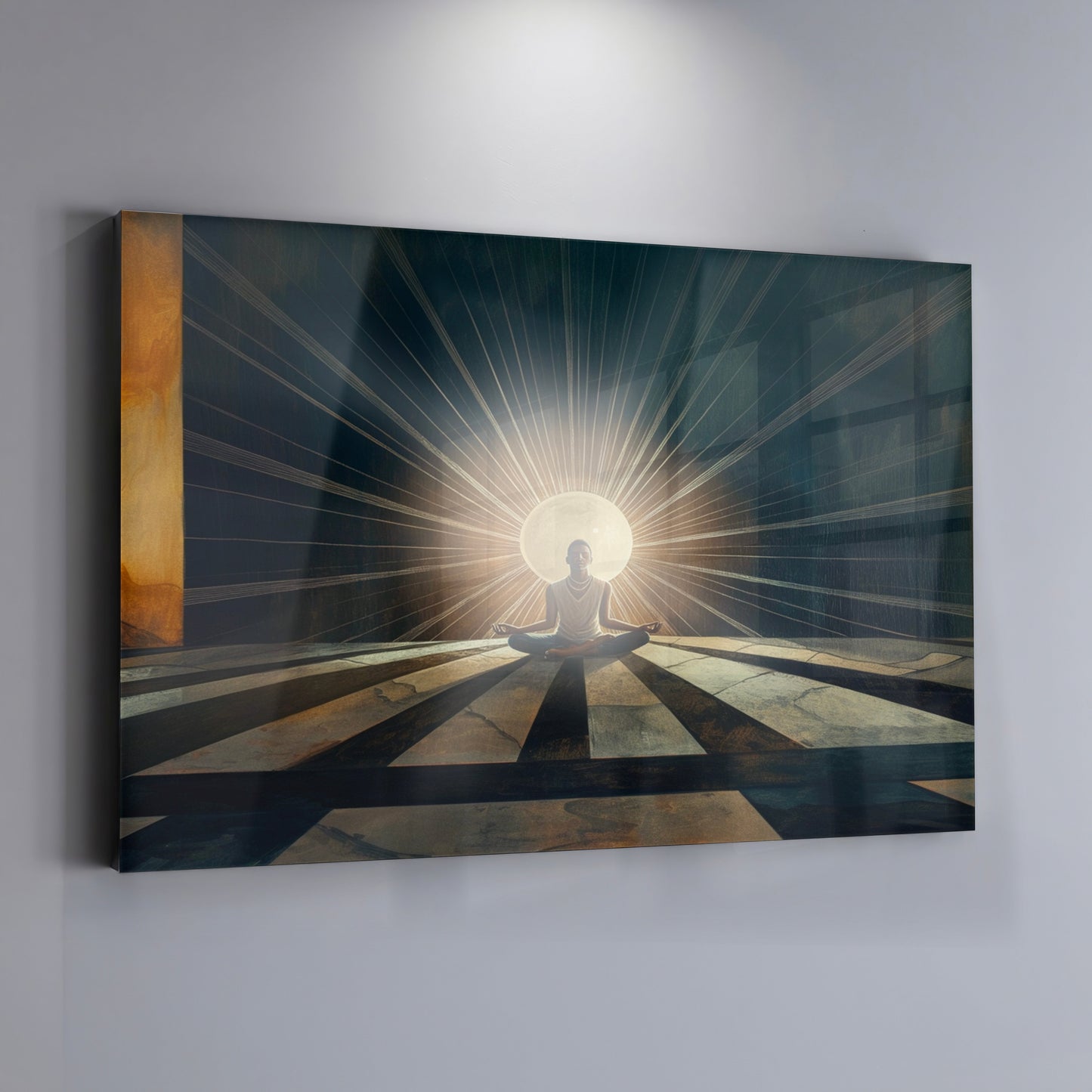 Black Woman Sunrise Meditation African American wall art view 19