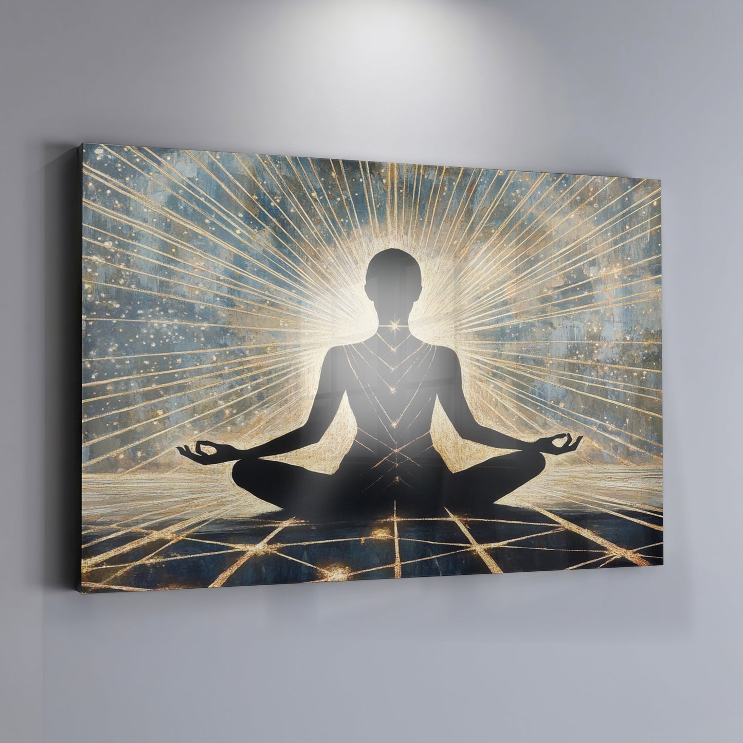 Black Woman Meditation Light African American wall art view 19