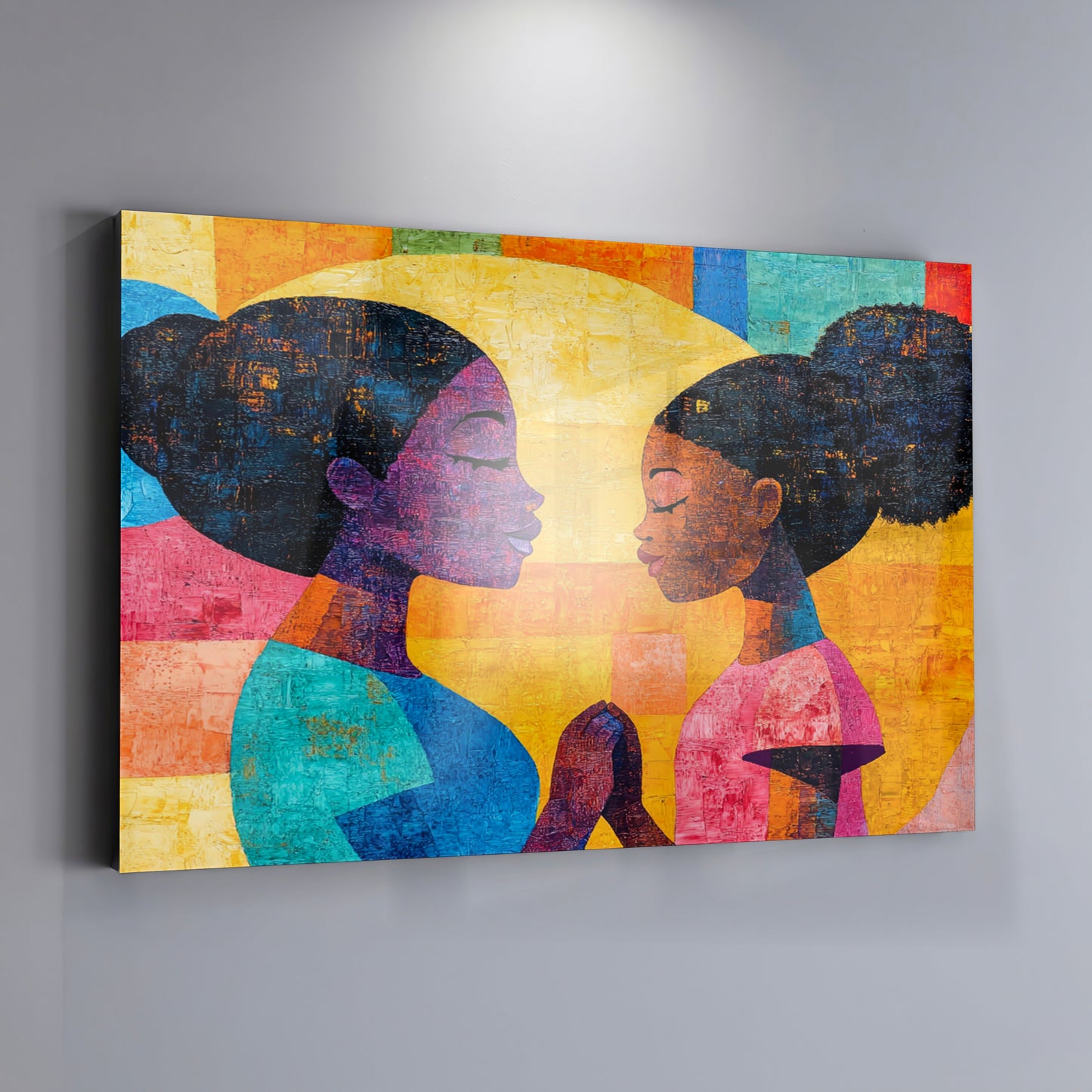 Black Women Prayer Portrait Black woman wall art view 19