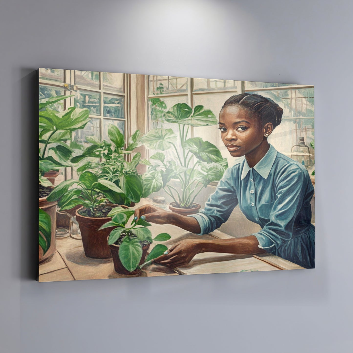 Black Girl Plant Lover Black children wall art view 19