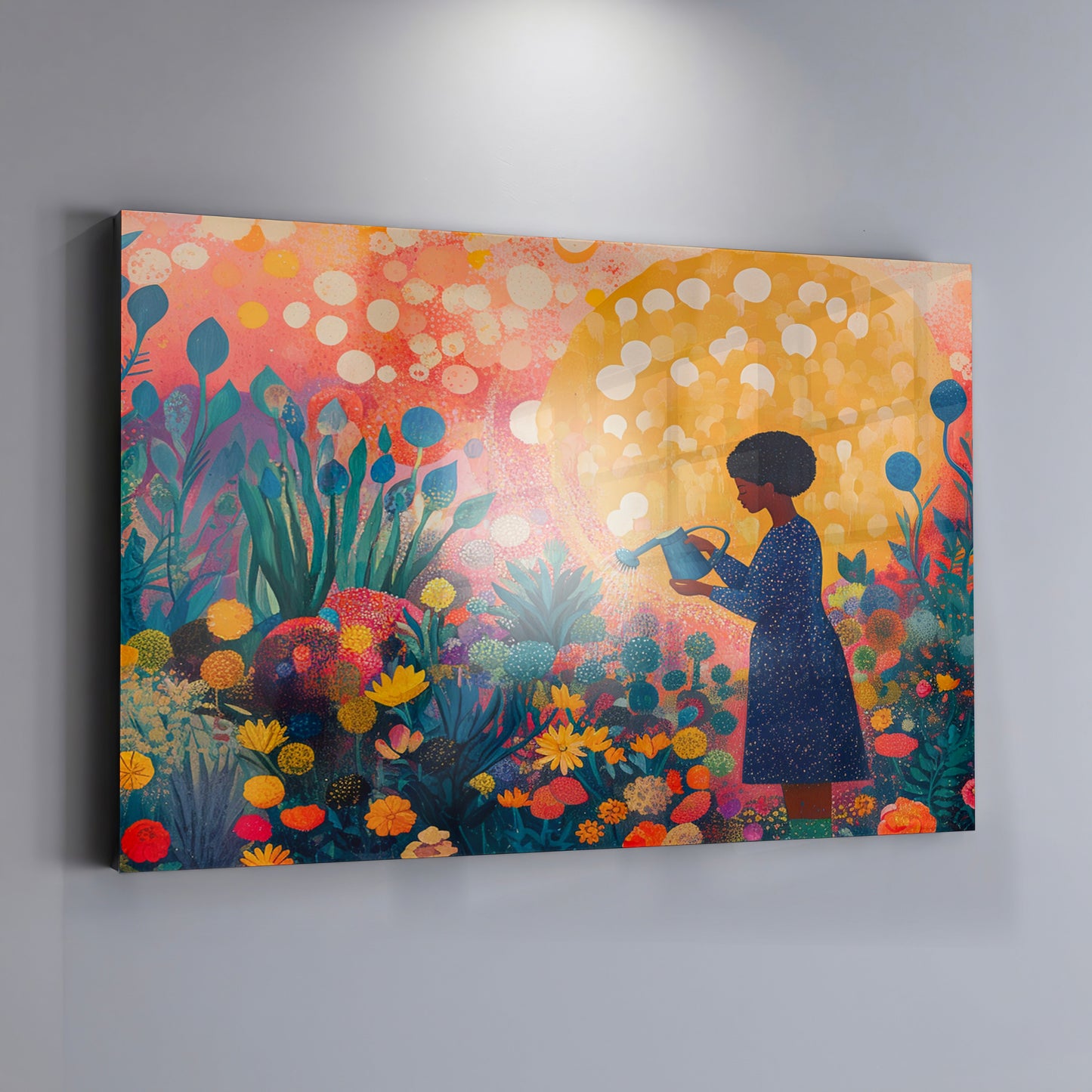Black Girl Garden Black children wall art view 19