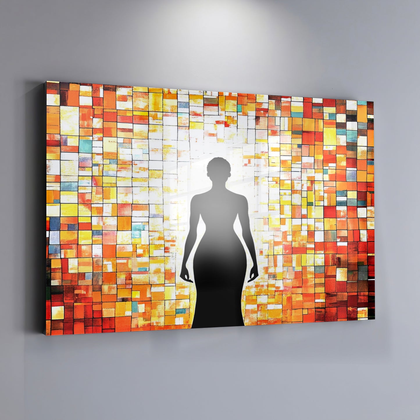 Black Woman Stained Glass African American wall art view 19