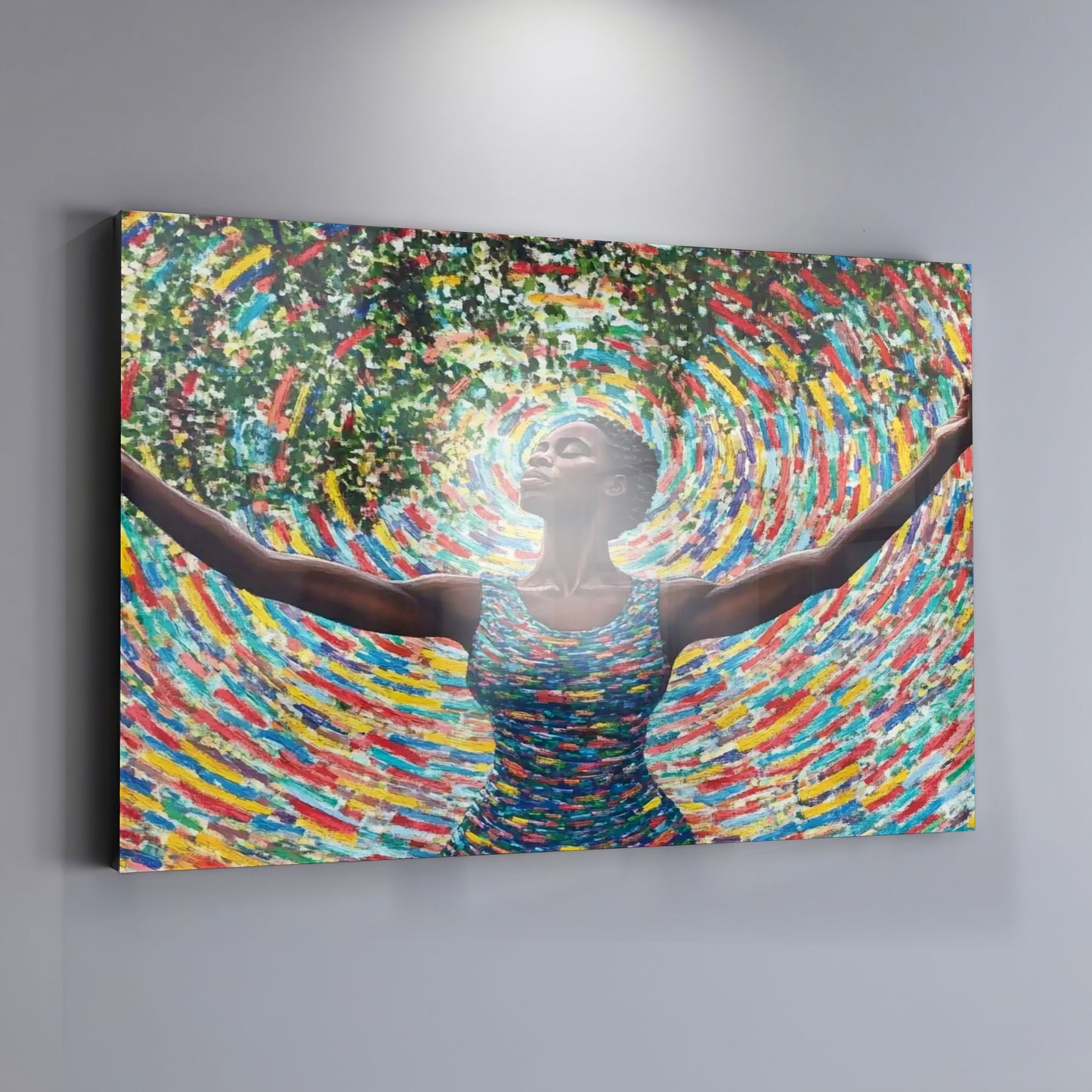 Black Woman Colorful Abstract African American wall art view 19