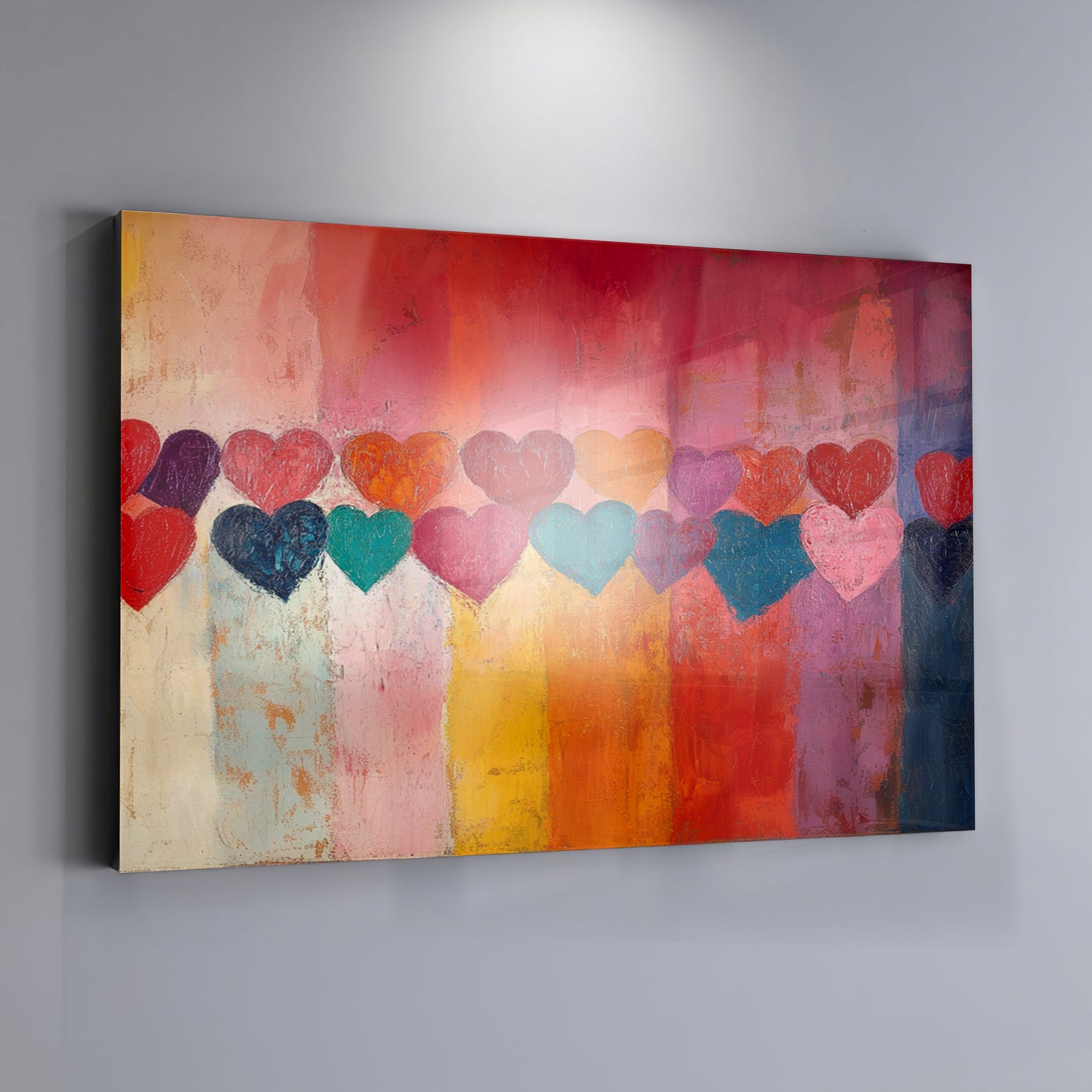Colorful Heart African American canvas print view 19