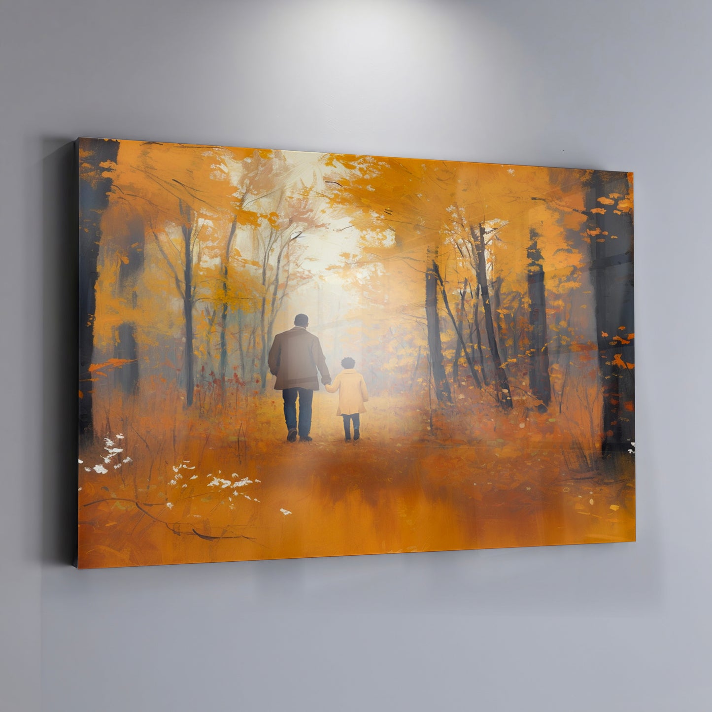 Black Father and Daughter Black man wall art view 19
