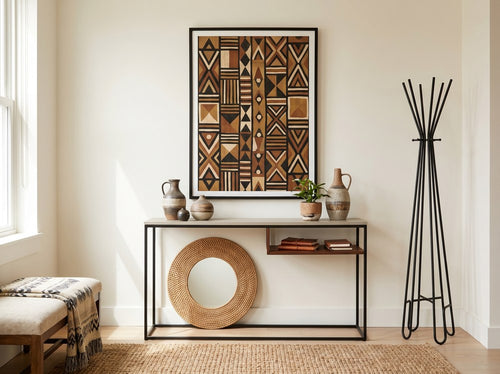 Modern Afrocentric Decor Ideas for Apartments and Homes: Entryway