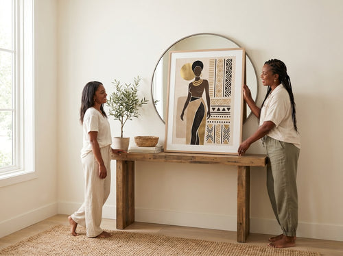 Mother's Day Wall Art Gifts for Black Moms: Entryway