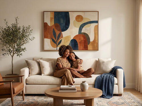 Mother's Day Wall Art Gifts for Black Moms: Living room