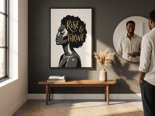 Motivational African American Wall Art: Entryway