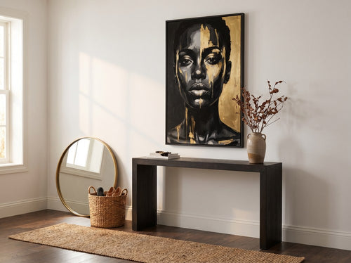 Vertical vs Horizontal Wall Art: Entryway