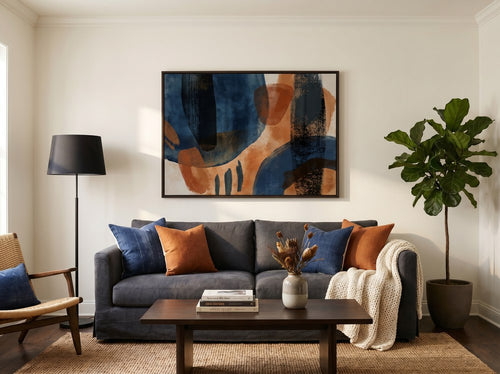 Wall Art Ideas for Black Homes: Living room