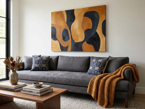 What Size Wall Art Goes Above a Couch?: Living room