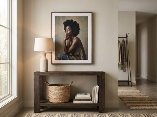 What Size Wall Art Should Go Above a King Bed?: Entryway