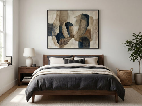 What Size Wall Art Should Go Above a Queen Bed?: Bedroom