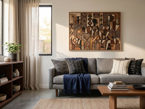 What Size Wall Art Should Go Above a Queen Bed?: Living room
